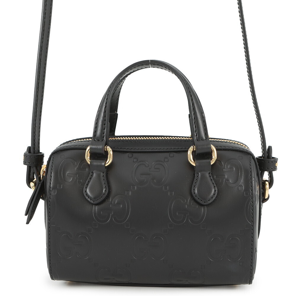 Gucci GG Leather Super Shoulder Bag Black